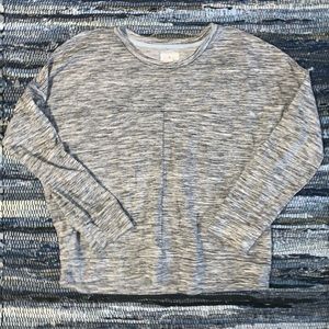 Lou and Grey Drop Shoulder Heathered Long Sleeve